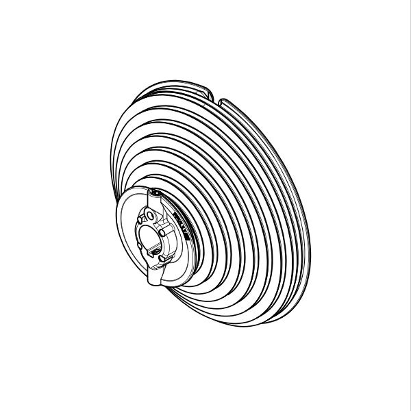 Seiltrommel vertikales System Aluminium 1" Länge: 79,5mm