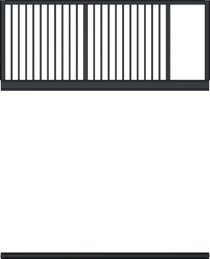 gerade Abspannung verkürzt ohne Füllung