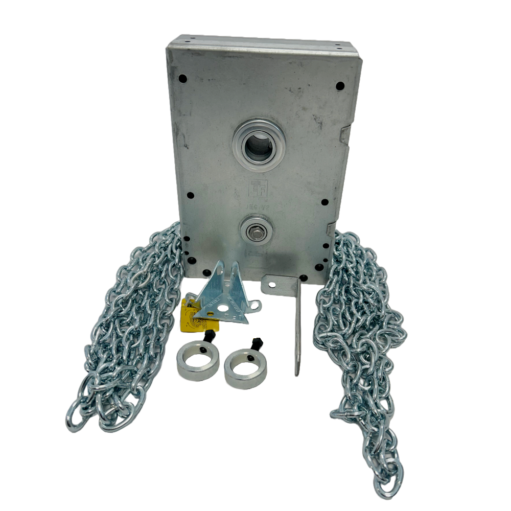 Haspelkettenantrieb 1:4, inkl. 8 m Kette direkt auf Welle