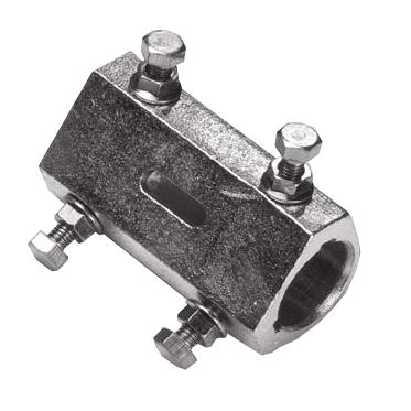 Wellenkupplung Innendurchmesser 32mm, Gussstahl verzinkt, genutet