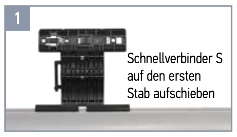 Somfy Schnellverbinder S 1-gliedrig für Welle SW40