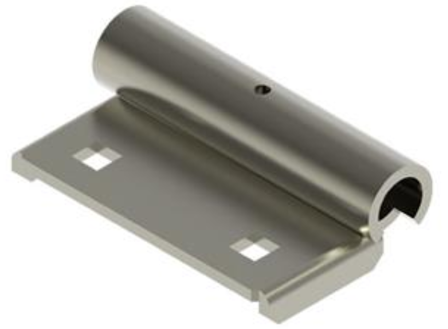 Rollenhalter für Scharnier Edelstahl