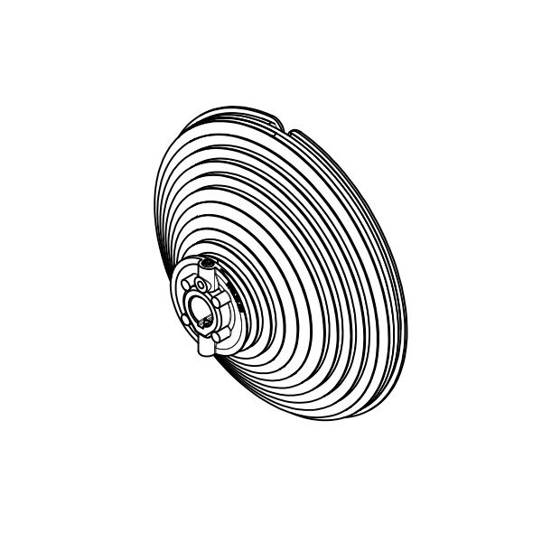 Seiltrommel vertikales System Aluminium 1" Länge: 105mm