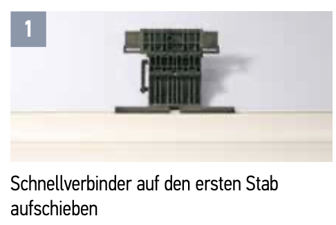 Somfy Schnellverbinder 2-gliedrig für Welle SW40