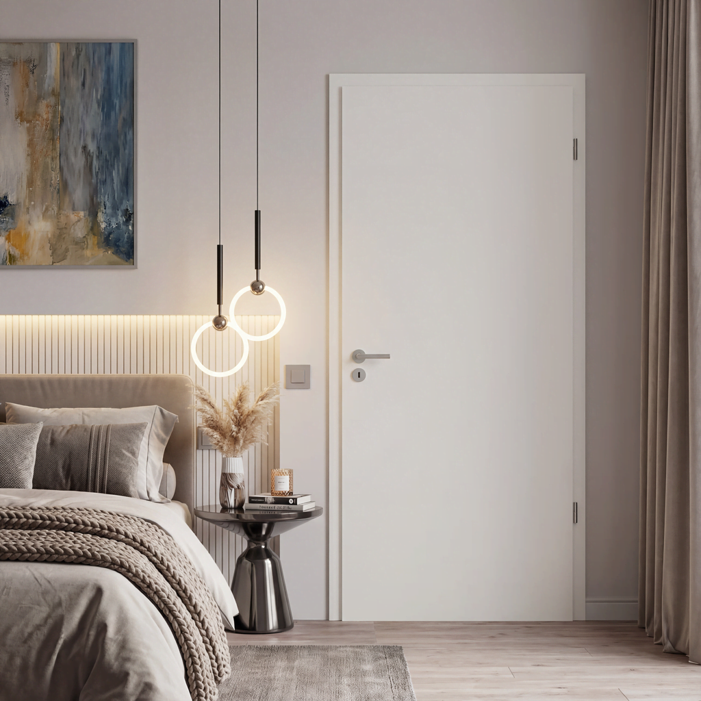 Wohnraumtür mit Walzlack-Oberfläche