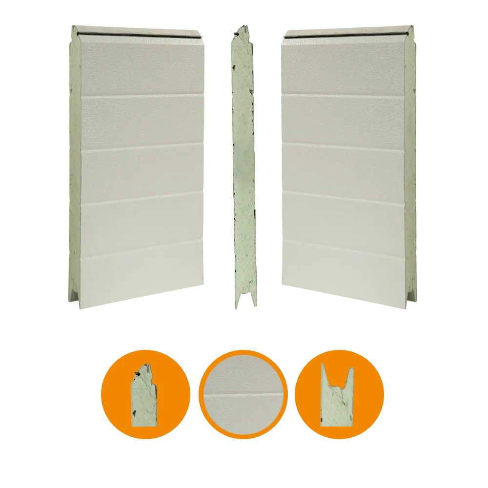 Kingspan Torsektion 40×500mm stucco/stucco